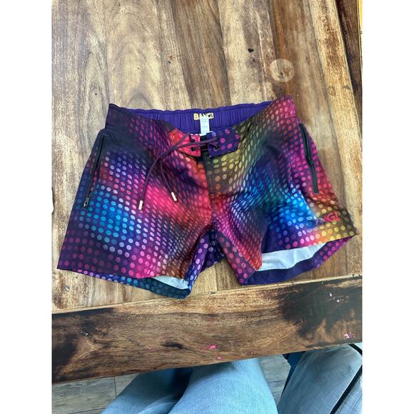 BANG! Men's Multicolor Confessions On A Sand Floor - Flex Shorts Size Large - Picture 3 of 9